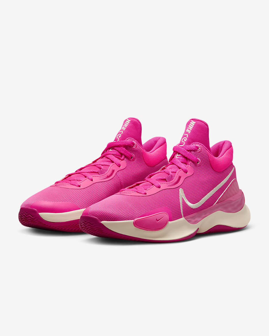 All pink nike basketball shoes best sale